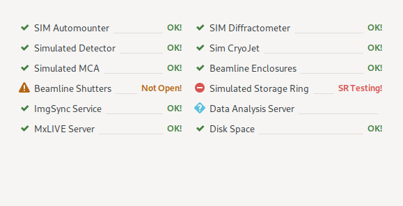 Beamline Status