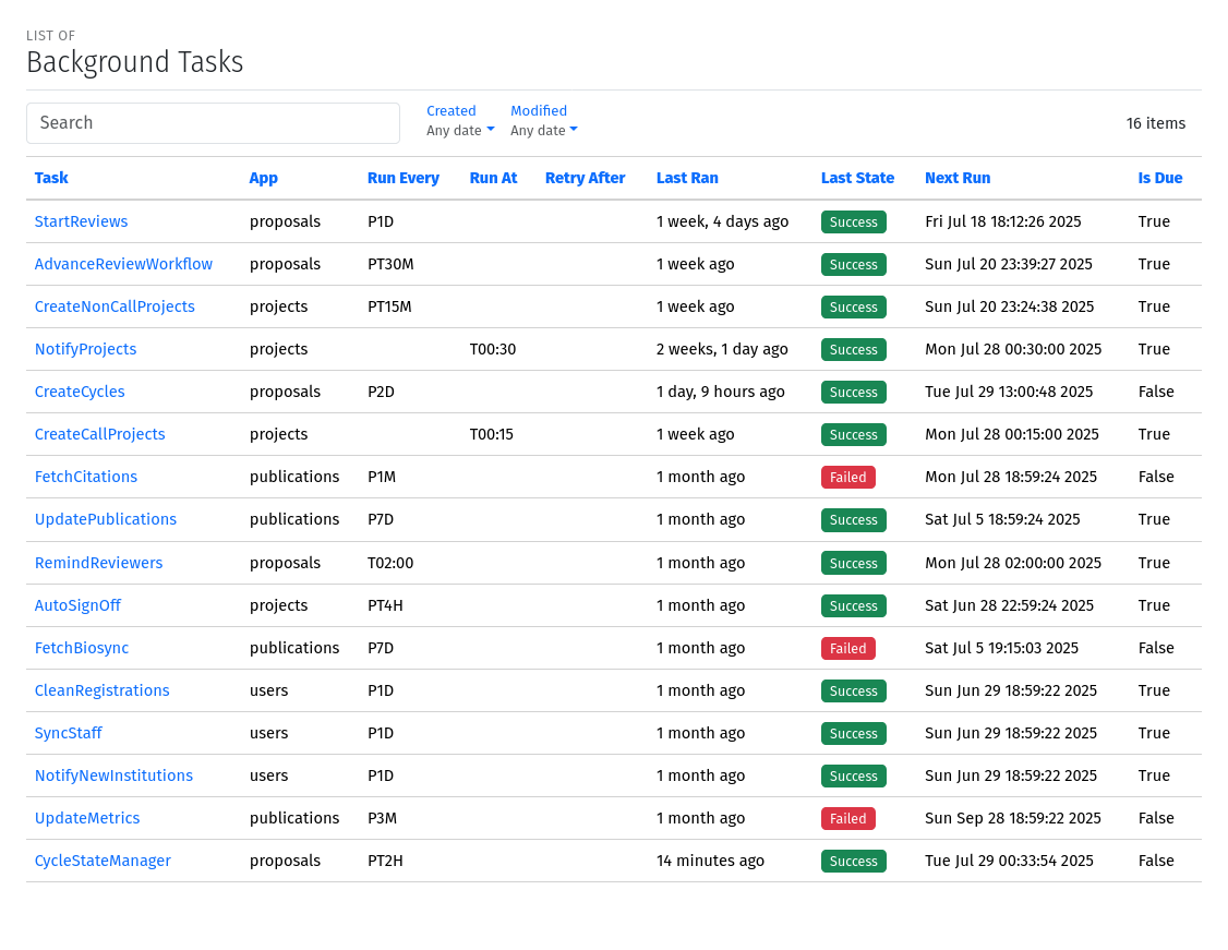 Background Tasks