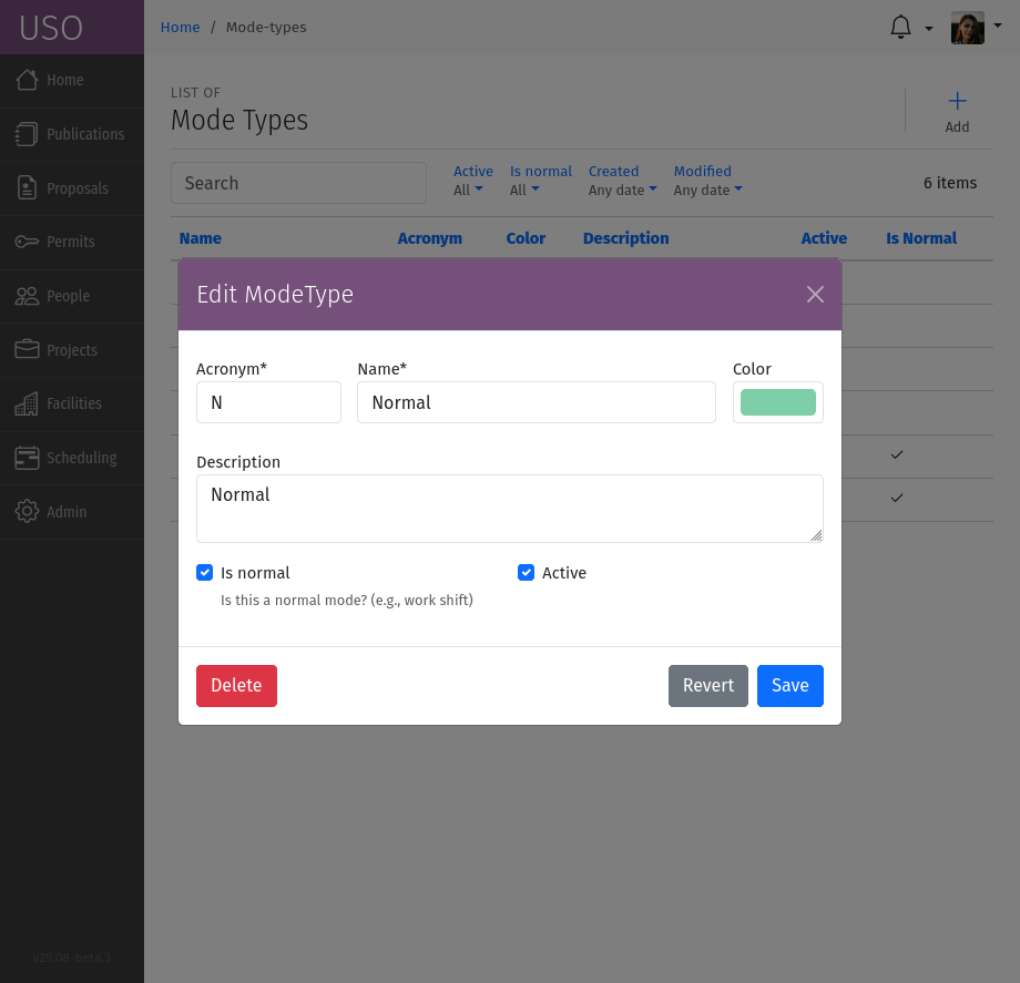 Schedule Mode Form